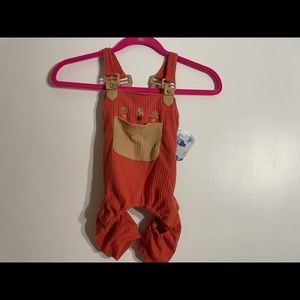 Dog pet cute overalls pet clothes medium NEW